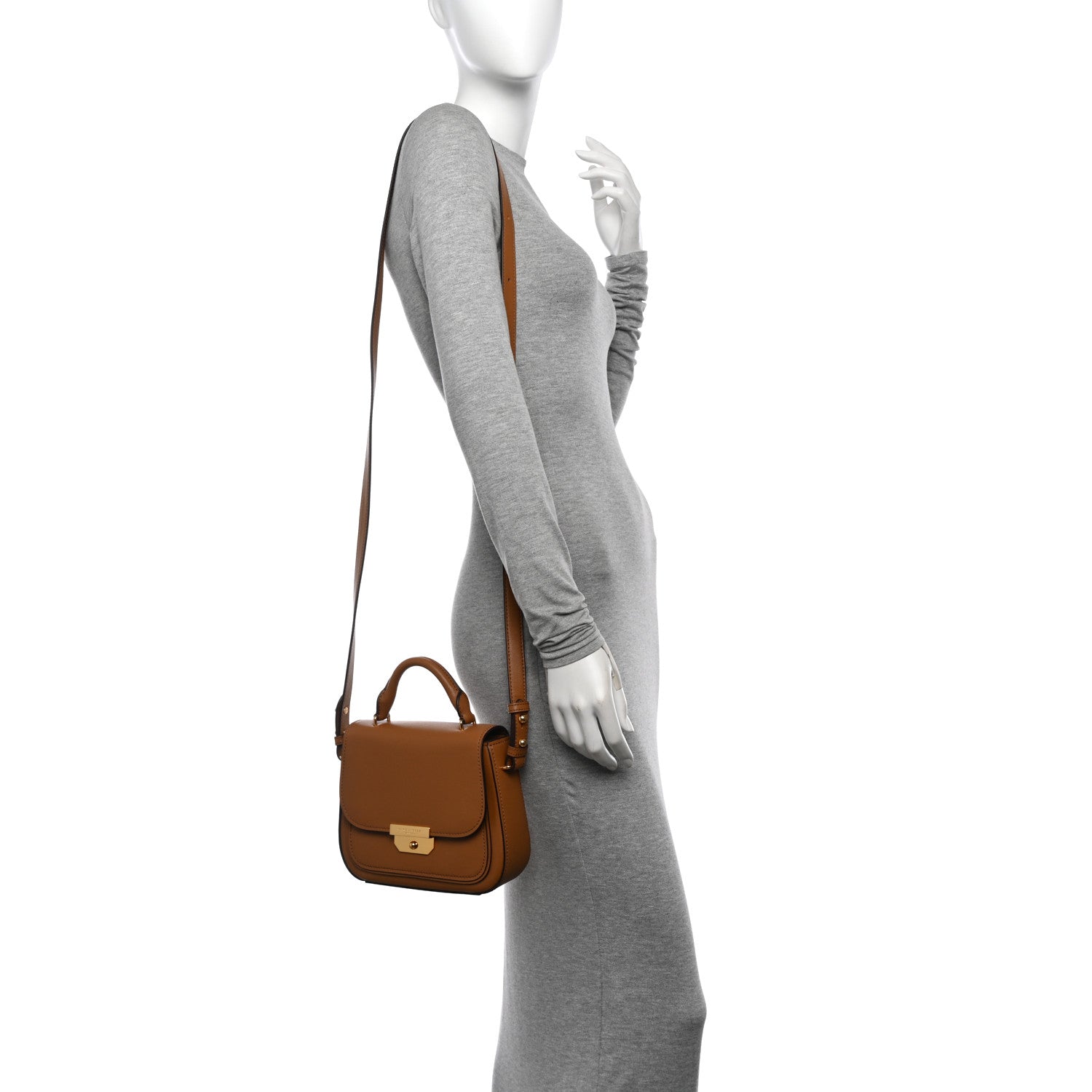 Marc Jacobs Calfskin Mini Rider Top Handle Brown 2 of 10