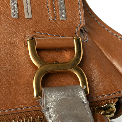 Chloe Metallic Calfskin Medium Marcie Satchel Brown 8 of 8