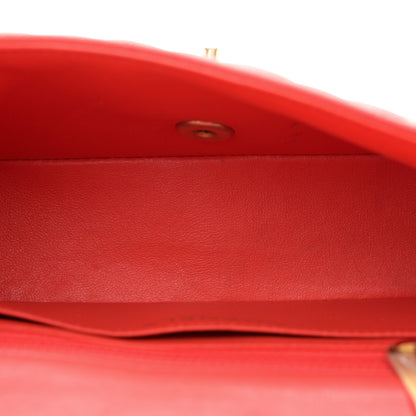 Chanel Lambskin Quilted Mini Rectangular Flap Coral 5 of 12