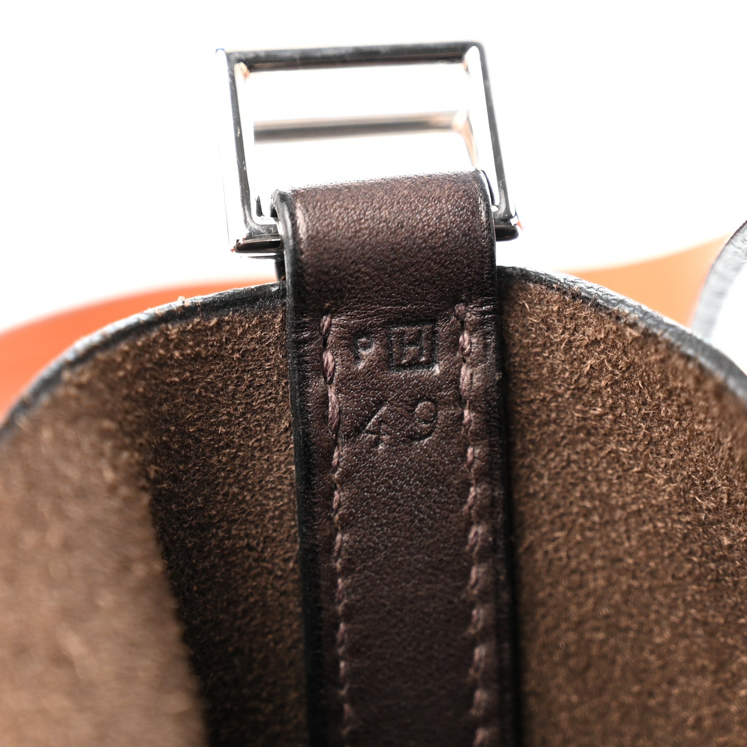 Hermes Natural Barenia Eclat Picotin 22 MM Ebene Orange 6 of 11