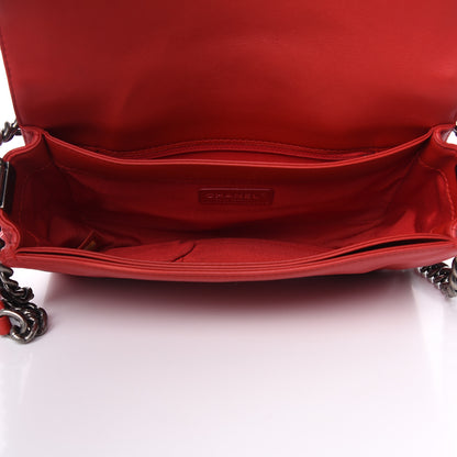 Chanel Calfskin New Medium Boy Reverso Flap Red 5 of 12