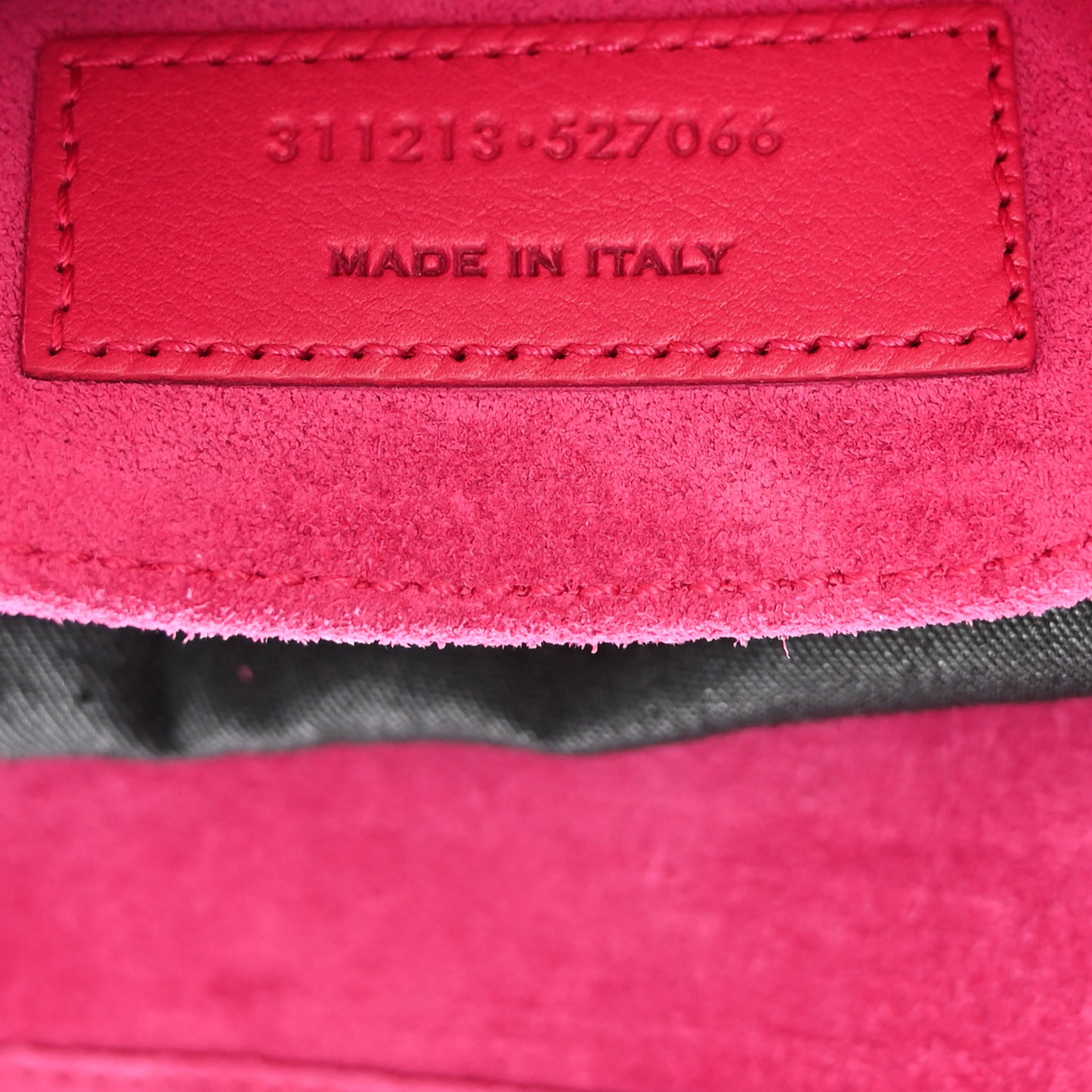 Calfskin Classic Y Ligne Clutch Fuchsia
