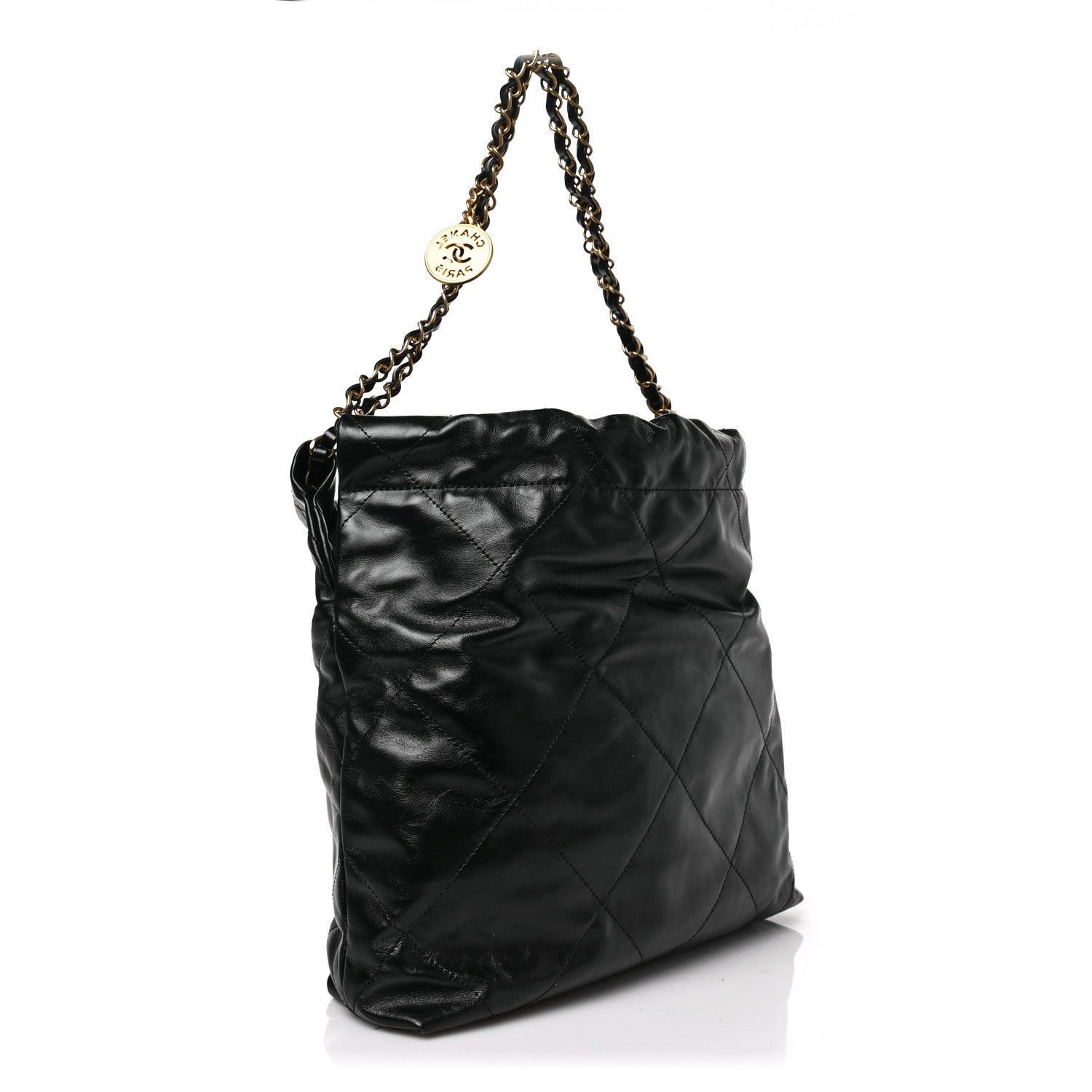 Chanel Calfskin Quilted Small Chanel 22 Black 3 of 9