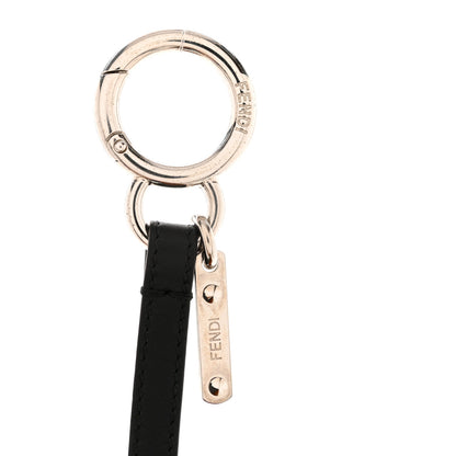 Fendi Fox Mink Rabbit Fur Vitello Flamingo Kooky Monster Bag Bug Charm Zucca Multicolor Black 3 of 5