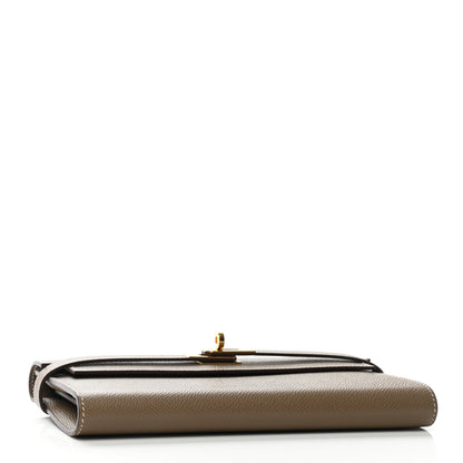 Hermes Epsom Kelly Longue Wallet Etoupe 4 of 8