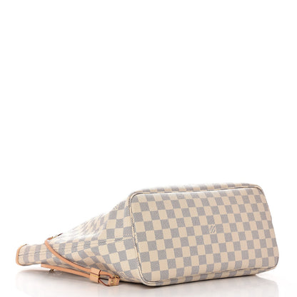 Louis Vuitton Damier Azur Neo Neverfull MM Rose Ballerine 4 of 10