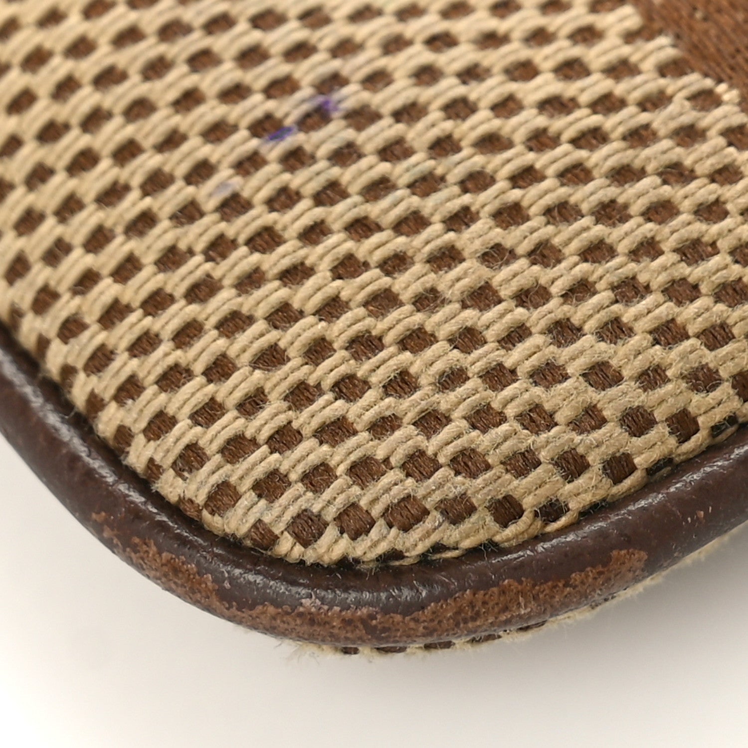 Gucci Monogram Jumbo GG Textured Dollar Calfskin Ophidia Key Case Camel Ebony New Acero 7 of 8