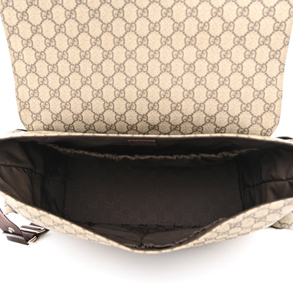 Gucci GG Plus Monogram Messenger Diaper Bag Dark Brown 5 of 12