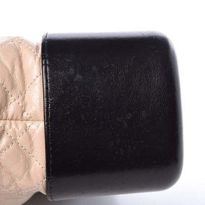 Chanel Aged Calfskin Quilted Large Gabrielle Hobo Beige Black 15 of 19
