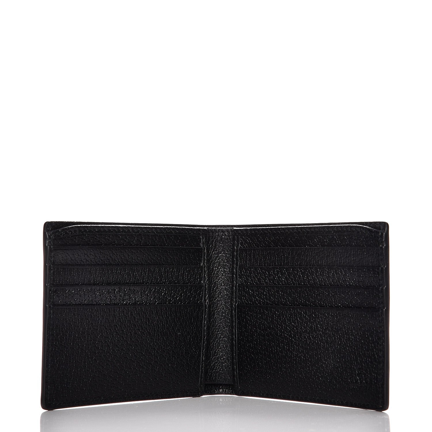 Gucci Calfskin Bee Star Bi-Fold Wallet Black 5 of 7