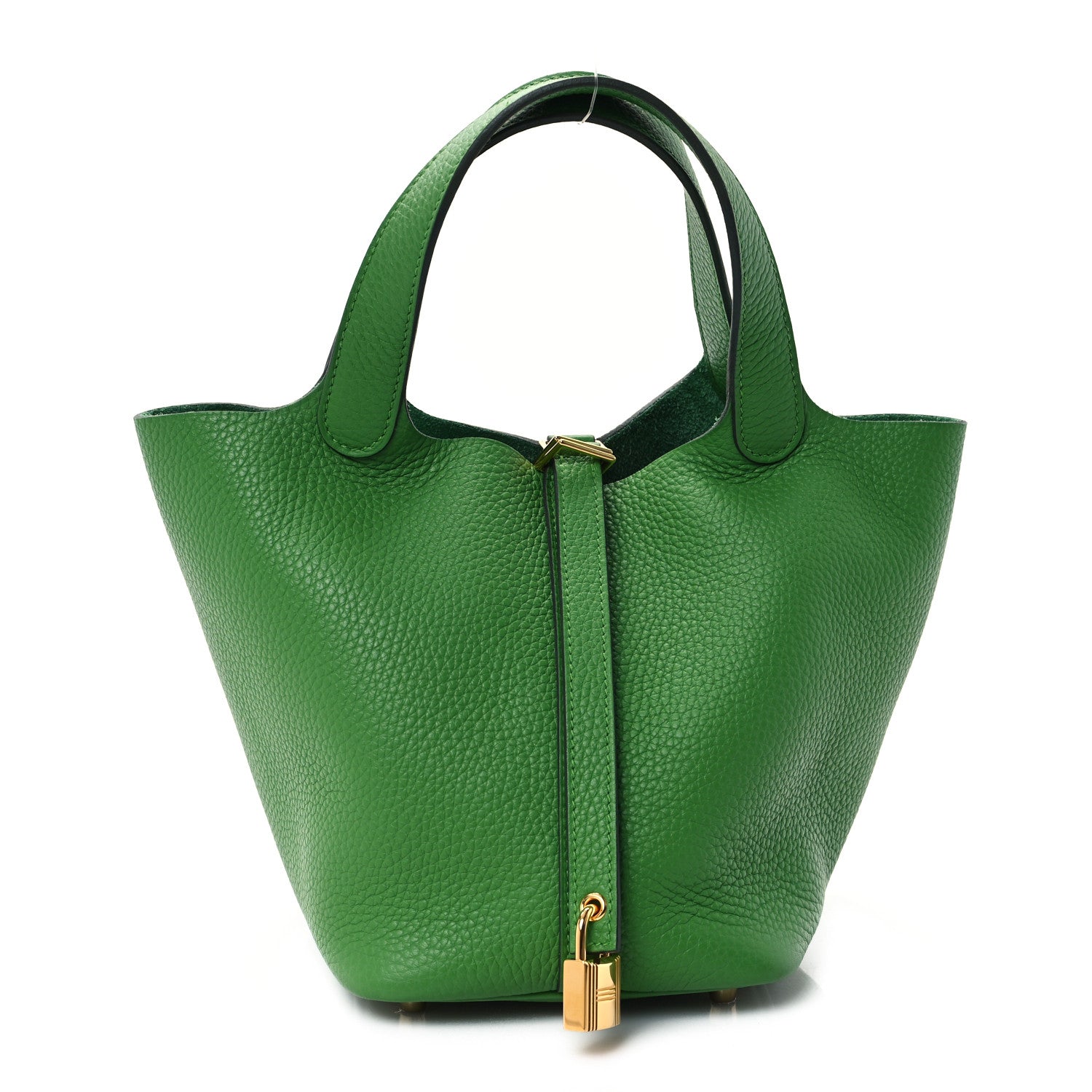 Hermes Taurillon Clemence Picotin Lock 18 PM Vert Yucca 1 of 13