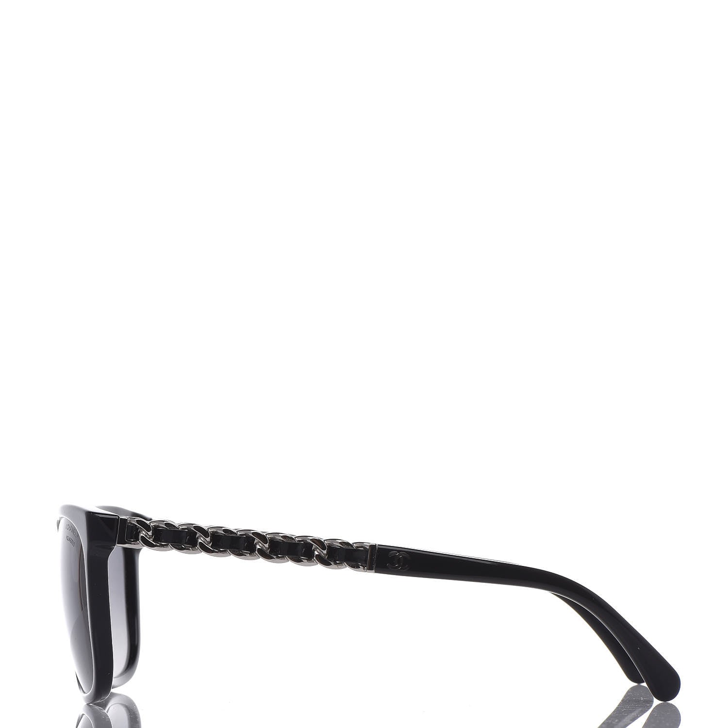 Chanel Cat Eye Chain Polarized Sunglasses 5260-Q Black 2 of 7