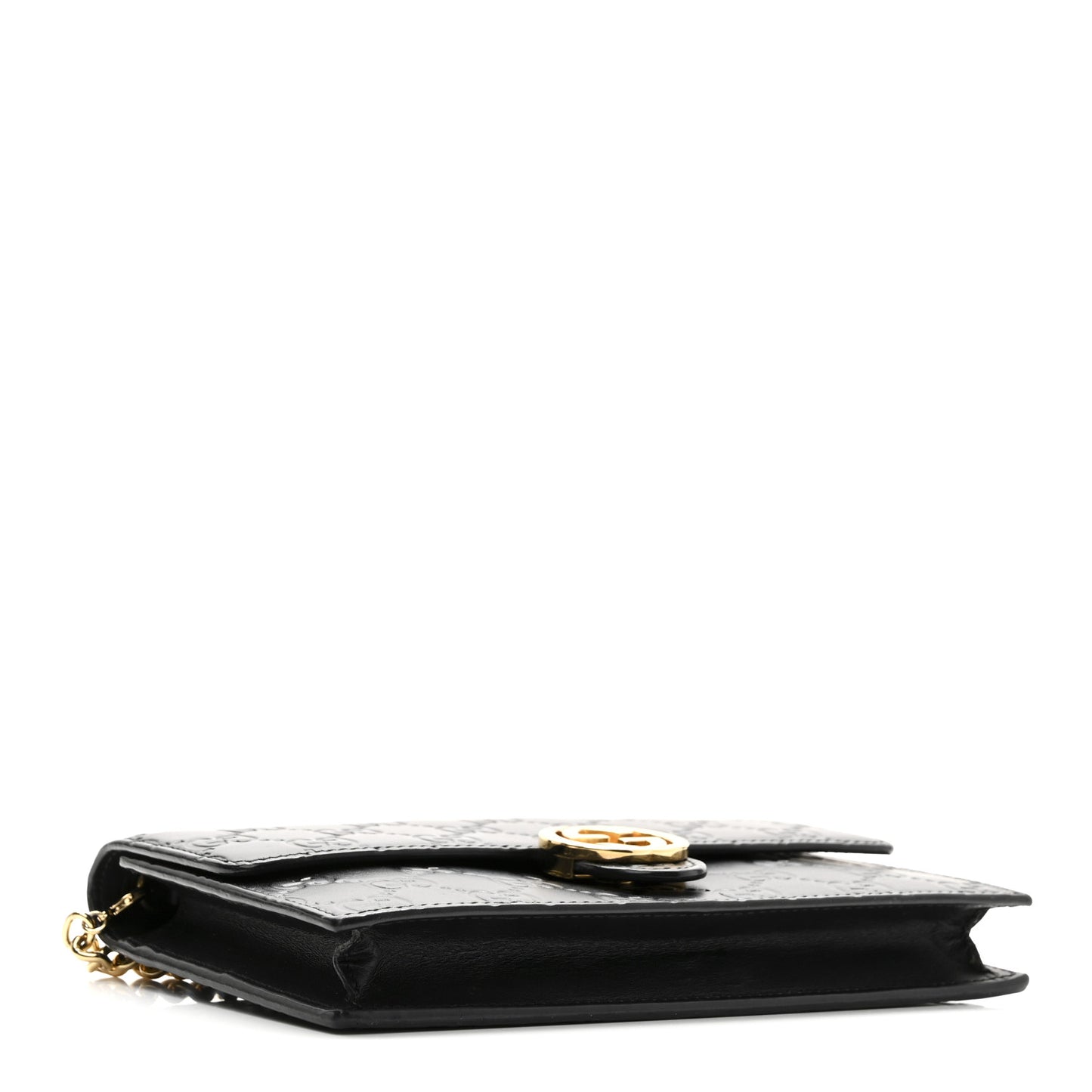 Guccissima Icon Chain Wallet Black Black