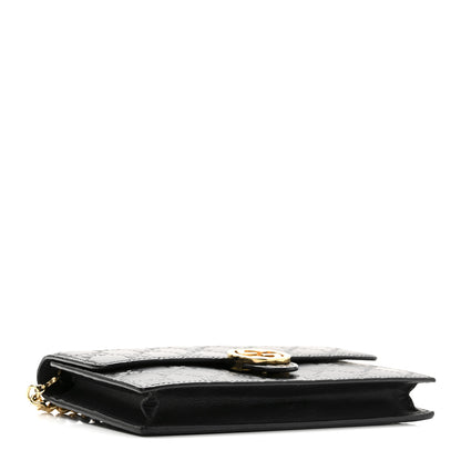 Gucci Guccissima Icon Chain Wallet Black Black 4 of 9