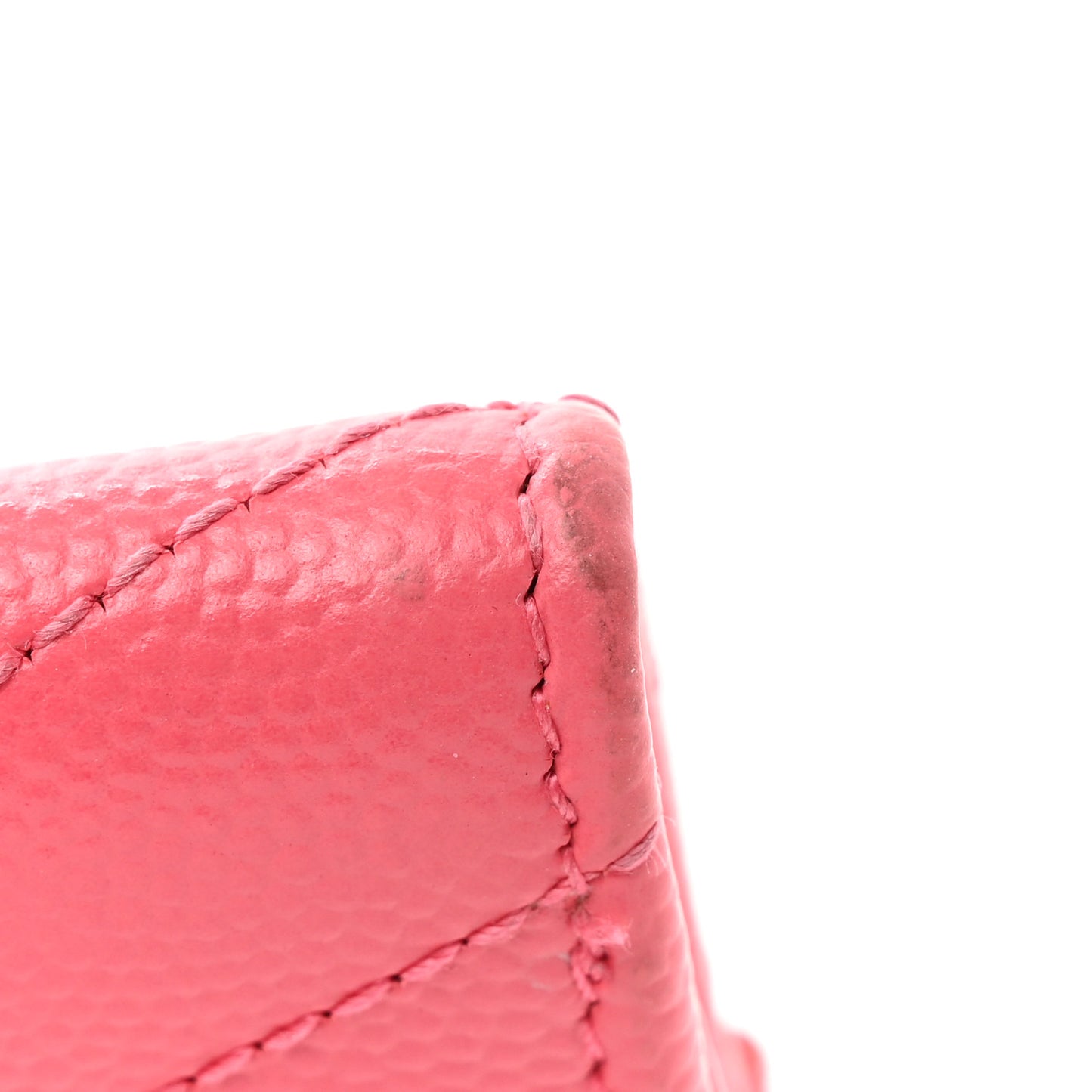 Grain De Poudre Matelasse Chevron Small Monogram Envelope Wallet Rose Clair