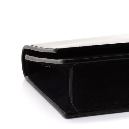 Jimmy Choo Patent Suede Fie Clutch Black 7 of 9
