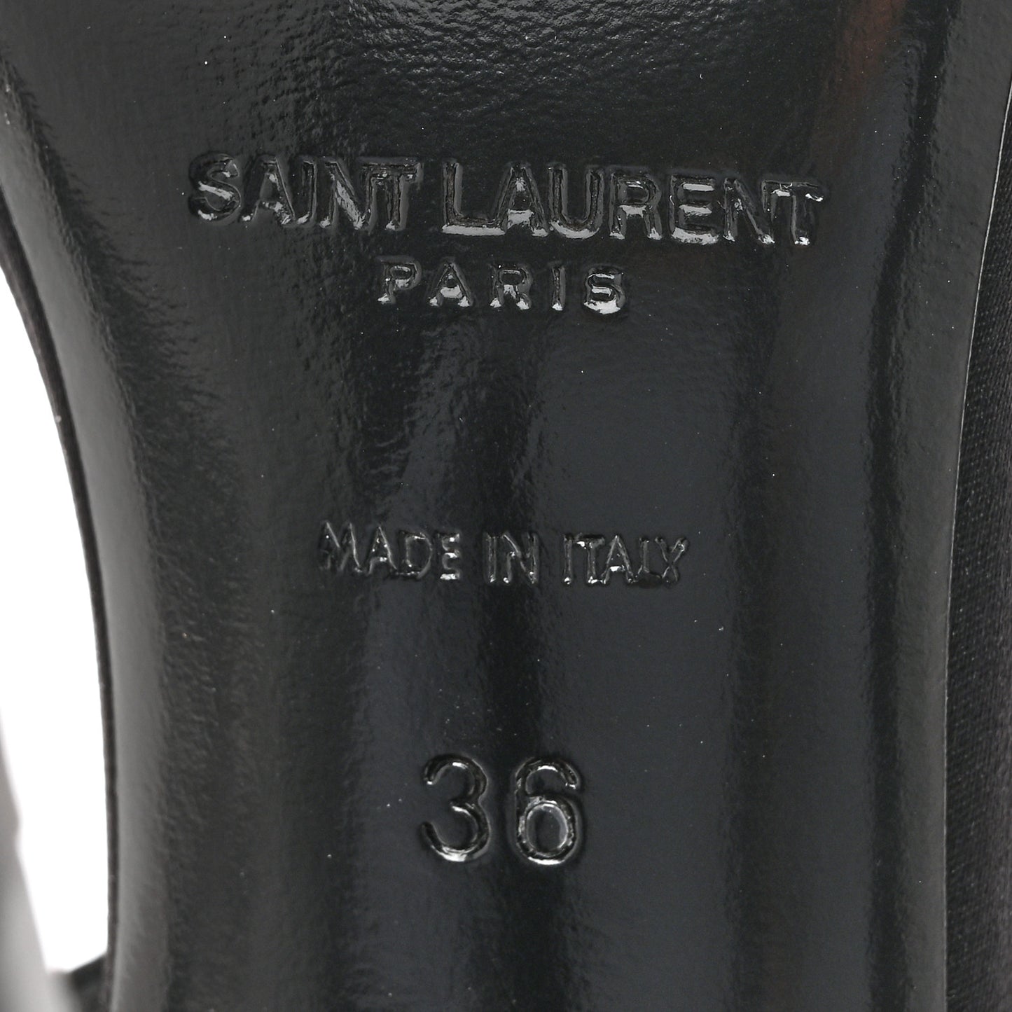 Crepe Satin Crystal Satine 110 Sandals 36 Black