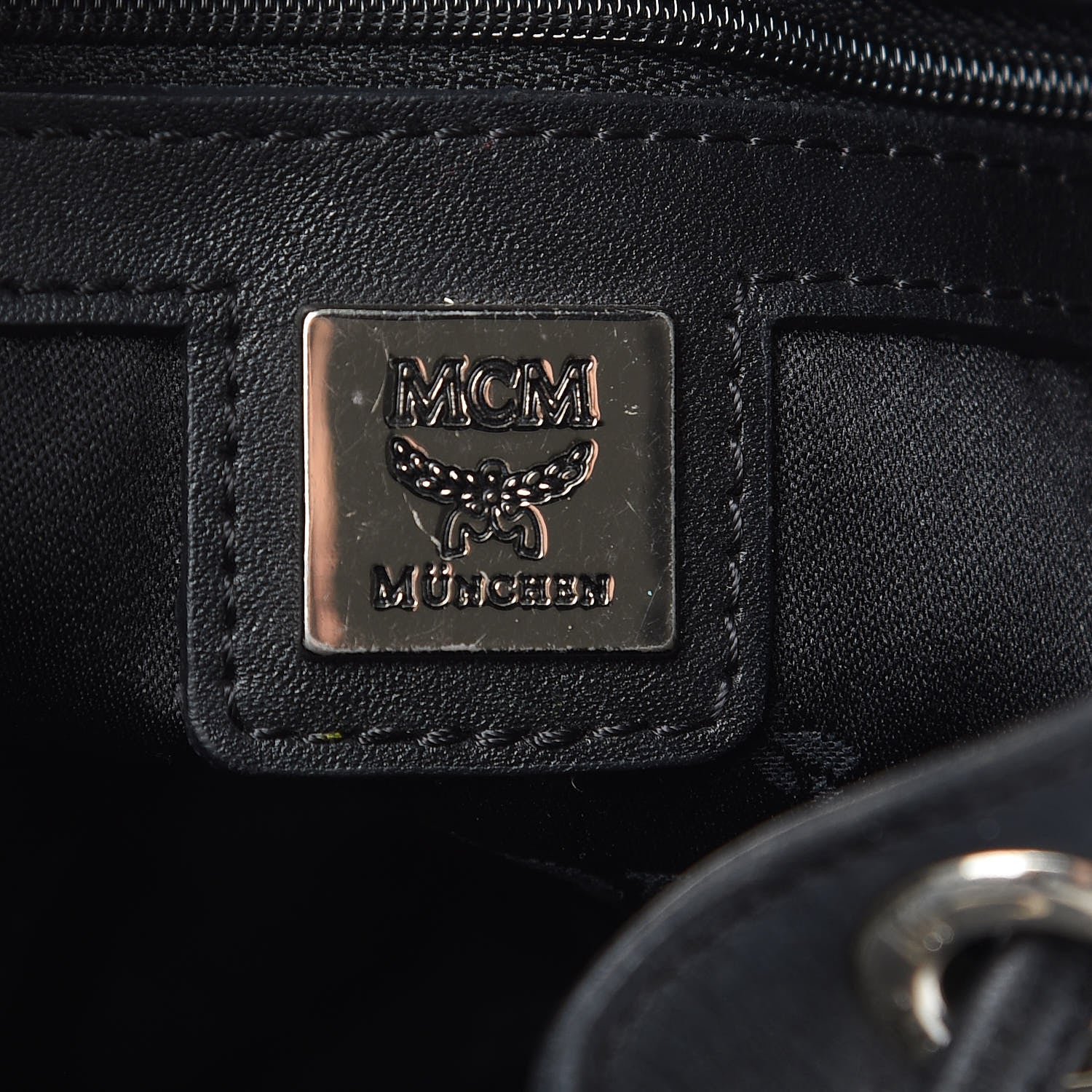 MCM Visetos Essential Drawstring Bucket Bag Black 6 of 12