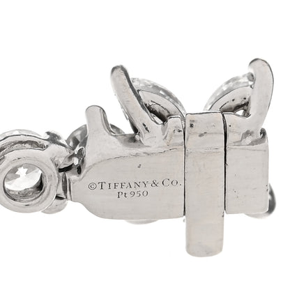Tiffany Platinum Diamond 4.32ctw Victoria Tennis Bracelet 4 of 6