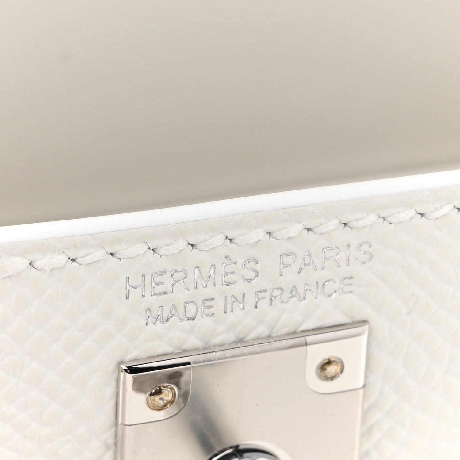 Hermes Epsom Mini Kelly Sellier 20 New White 10 of 19