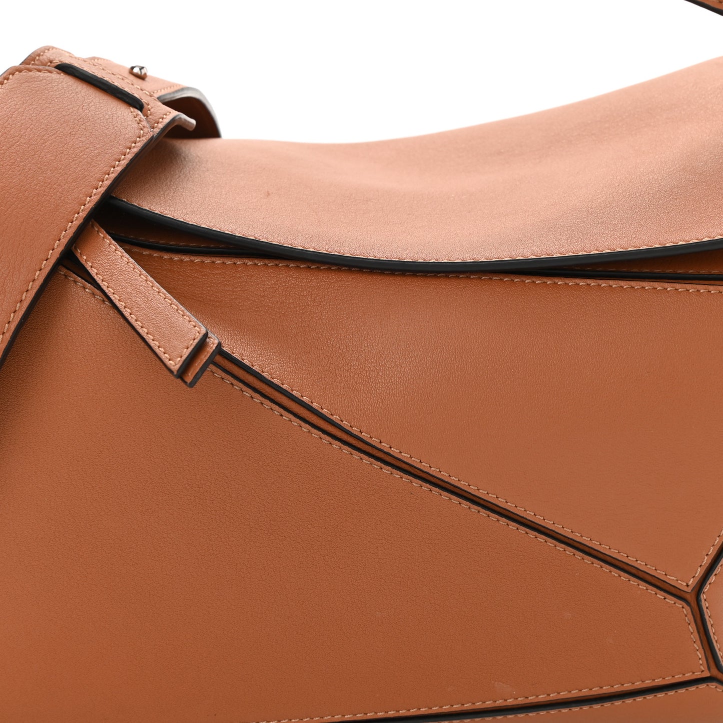 Calfskin Medium Puzzle Bag Tan