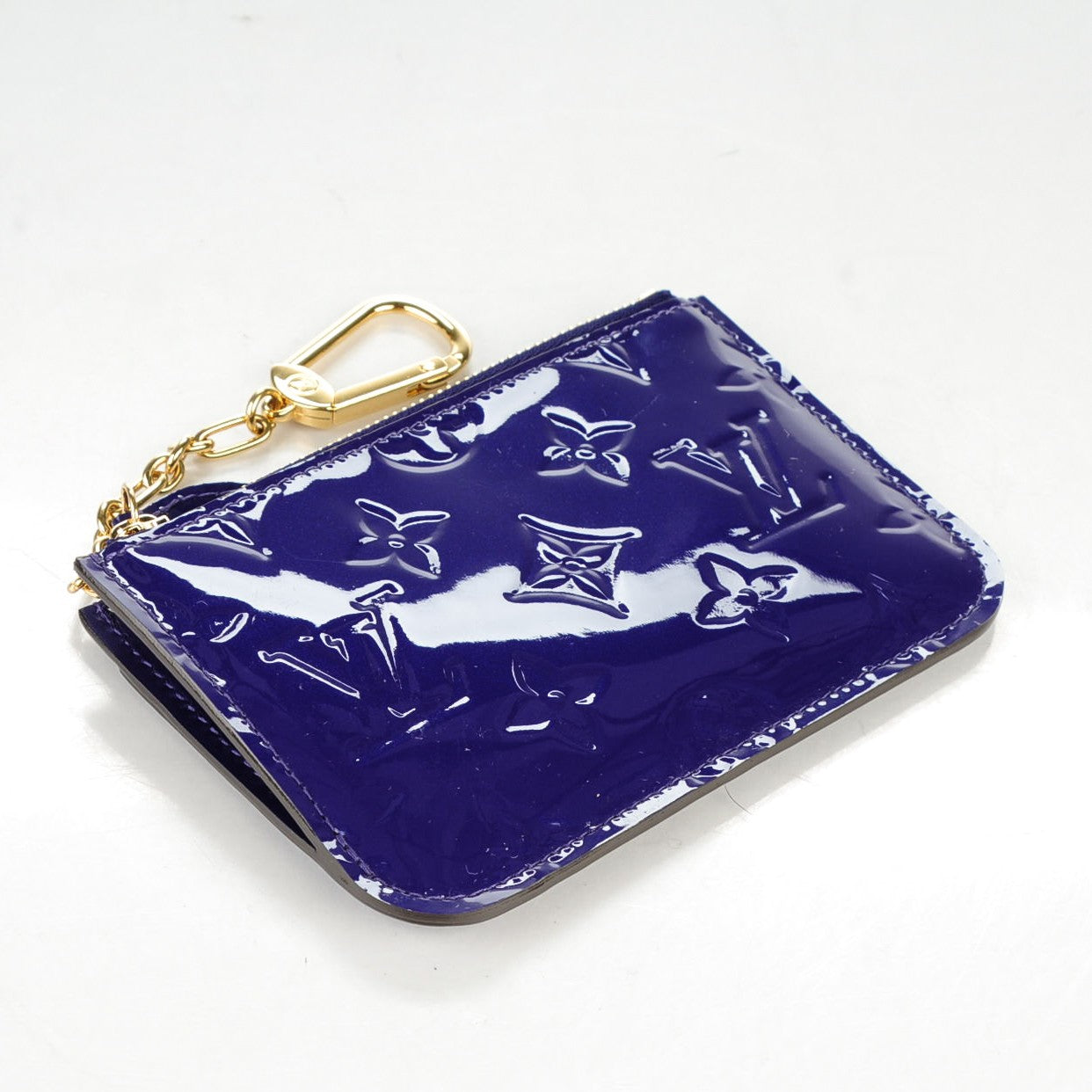 Louis Vuitton Vernis Key Pouch Blueberry 4 of 7
