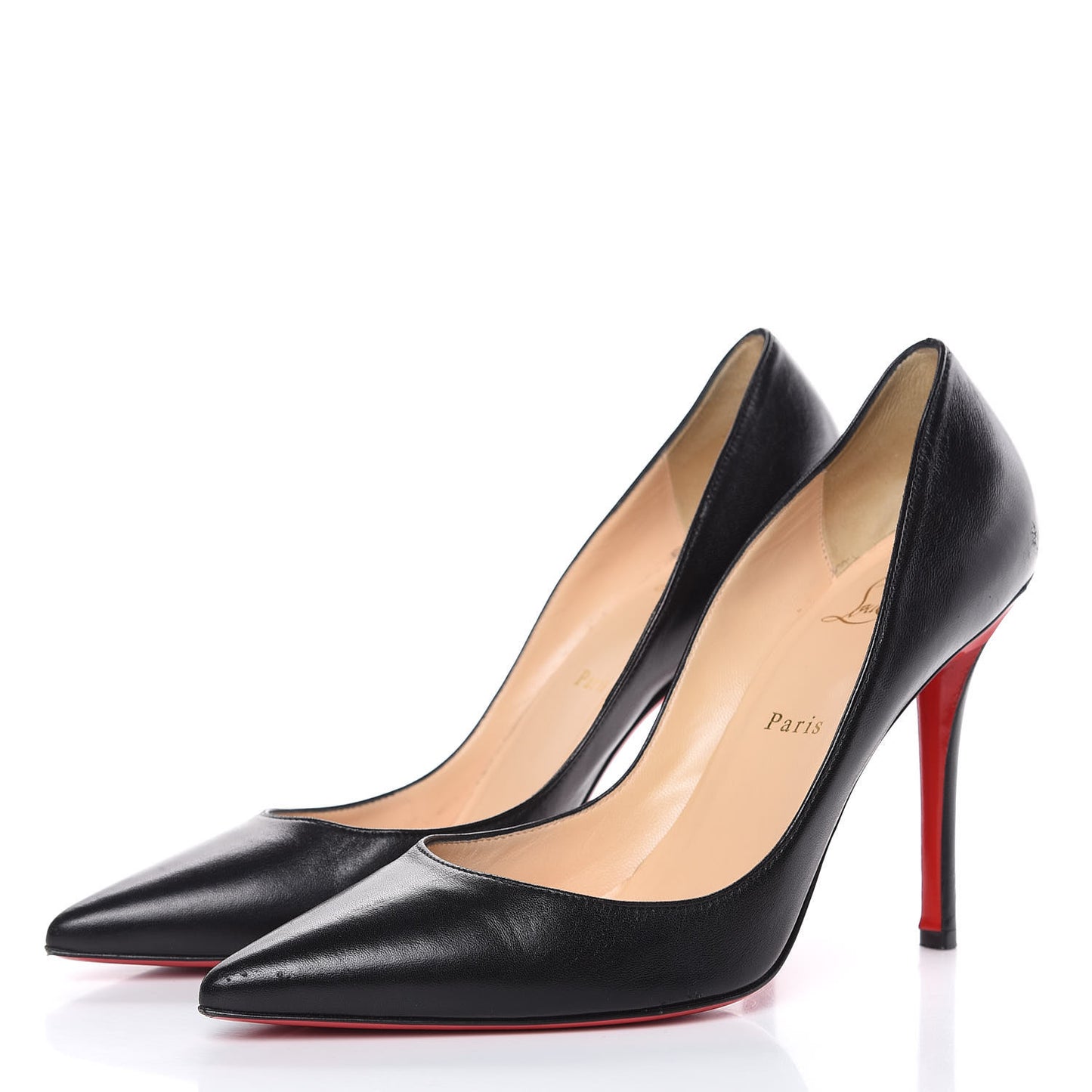 Shiny Nappa Apostrophy 100 Pumps 40 Black