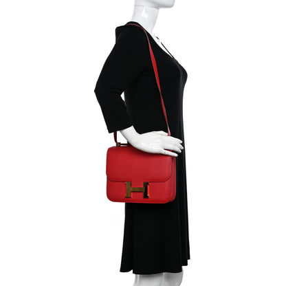 Hermes Epsom Constance 24 Rouge Casaque 2 of 14