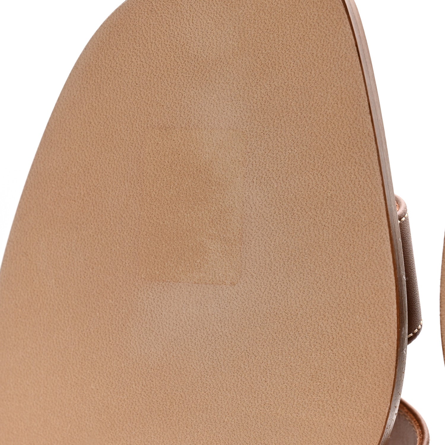 Hermes Box Calfskin Oran Sandals 38 Gold 9 of 10