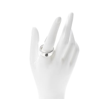 David Yurman Sterling Silver Black Diamond 8mm Streamline Band Ring 65 11 2 of 5