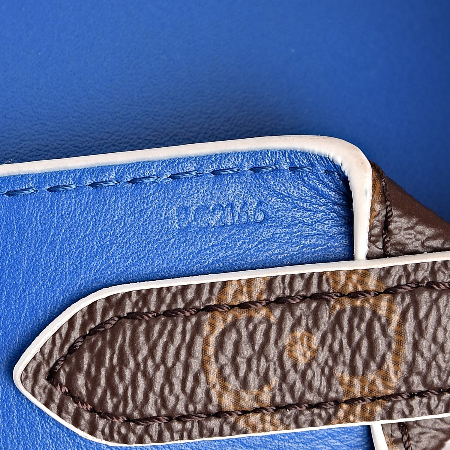 Louis Vuitton Monogram Bandouliere Shoulder Strap Blue 4 of 4
