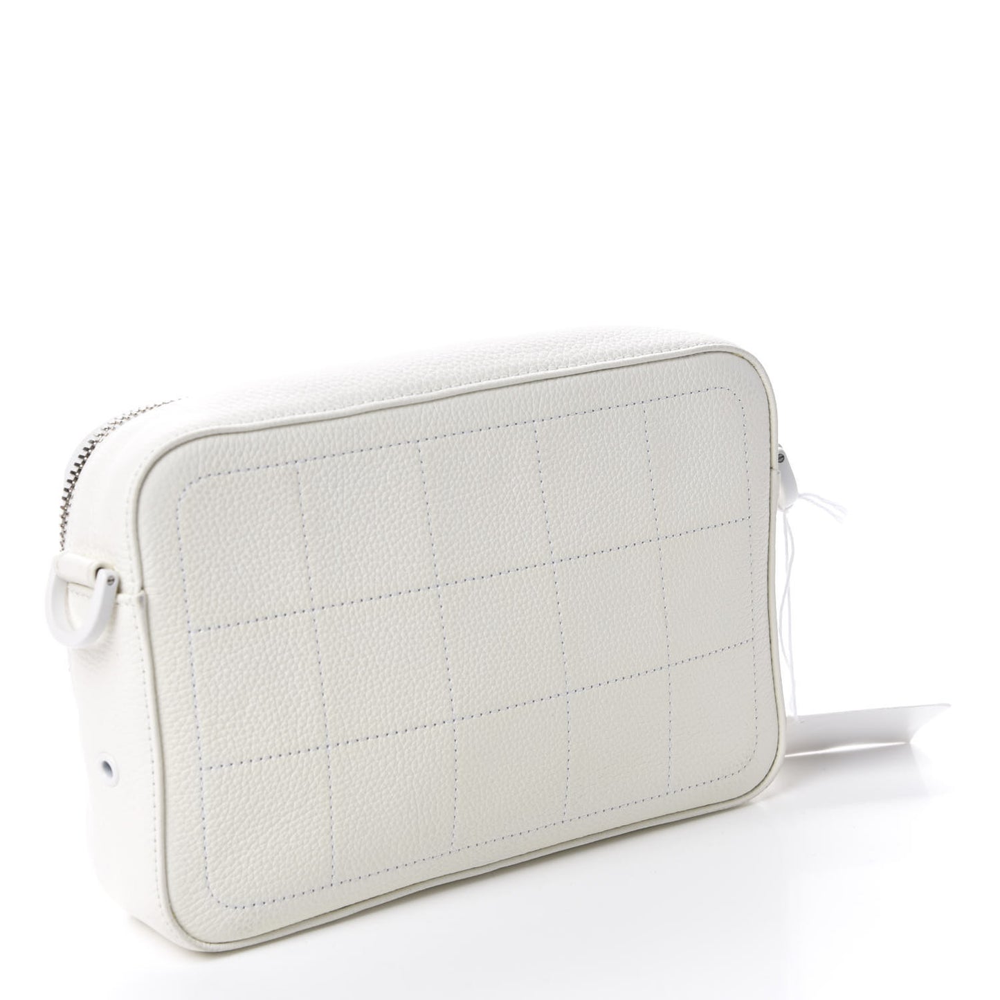 X DANIEL ARSHAM Grained Calfskin Safari Messenger Bag White