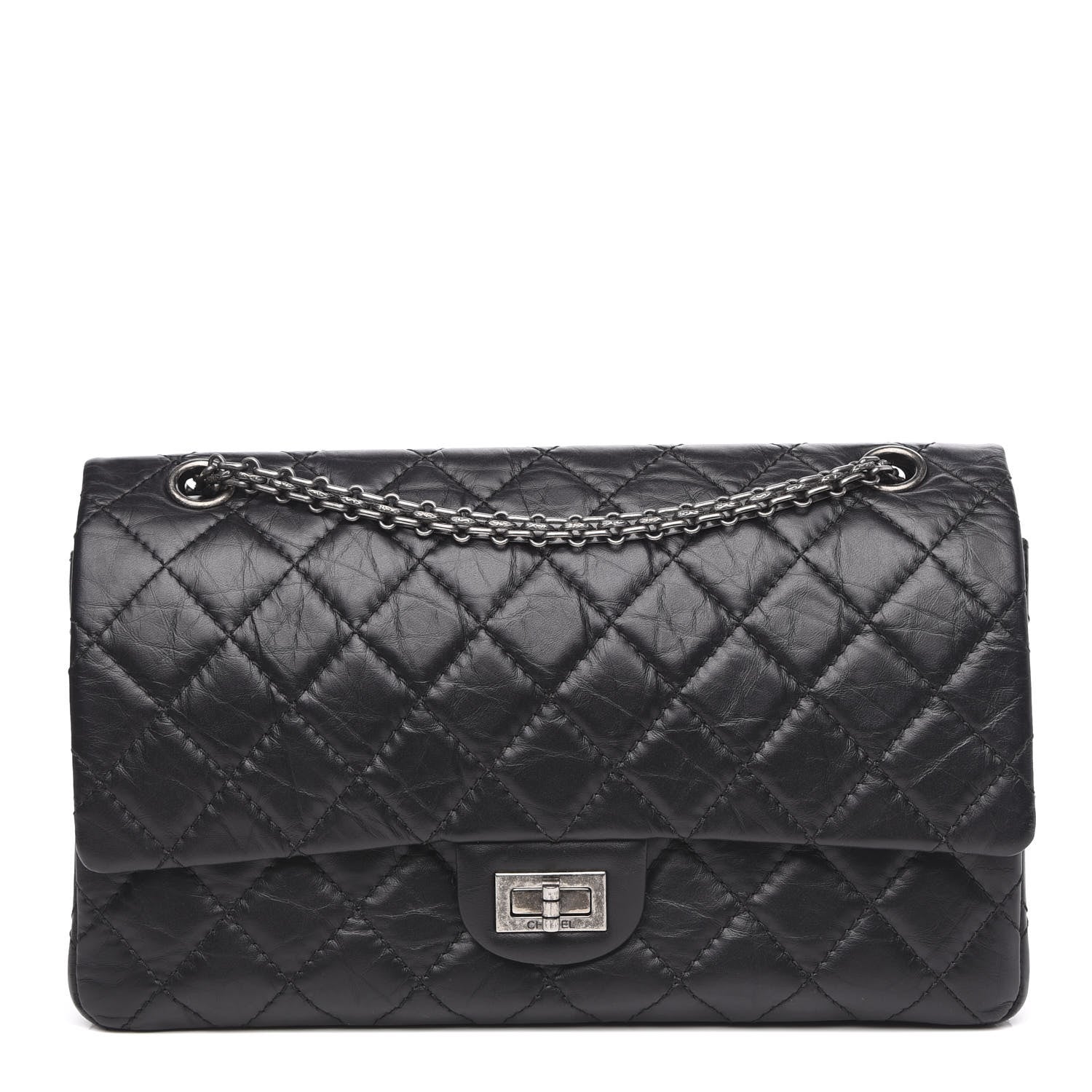 Chanel Aged Calfskin Quilted 2.55 Reissue 226 Flap Black 1 of 11