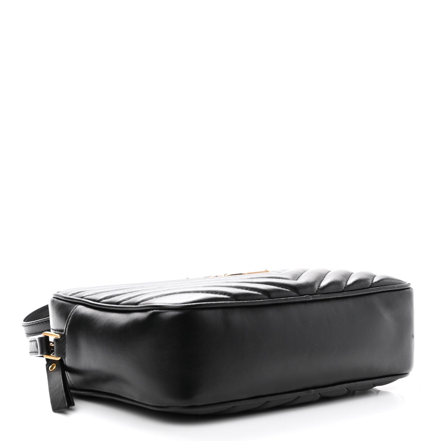 Calfskin Matelasse Monogram Lou Camera Bag Black