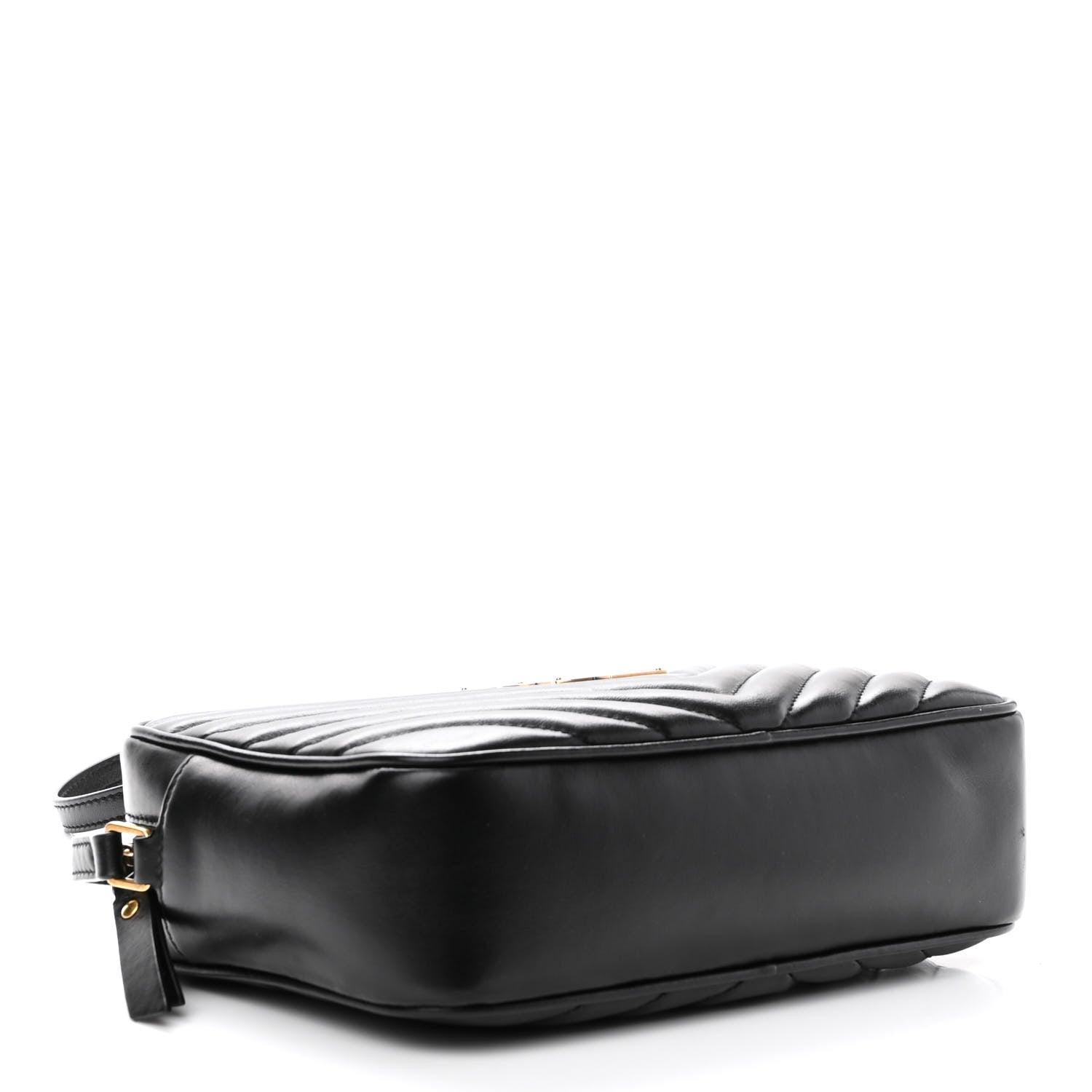 Saint Laurent Calfskin Matelasse Monogram Lou Camera Bag Black 4 of 9