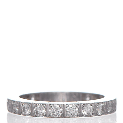 Cartier 18K White Gold Diamond 3mm Lanieres Ring 52 6 3 of 4