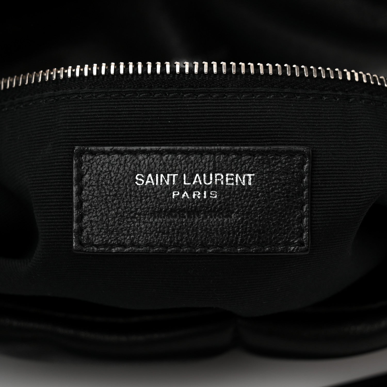 Saint Laurent Lambskin Quilted Medium Loulou Puffer Monogram Chain Satchel Black 6 of 10