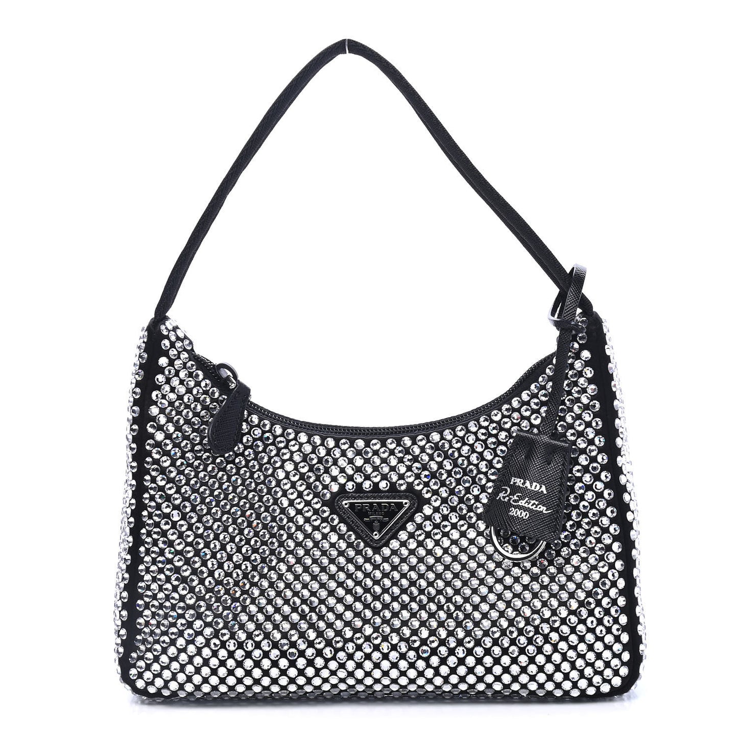 Satin Crystal Mini Re-Edition 2000 Bag Cristal