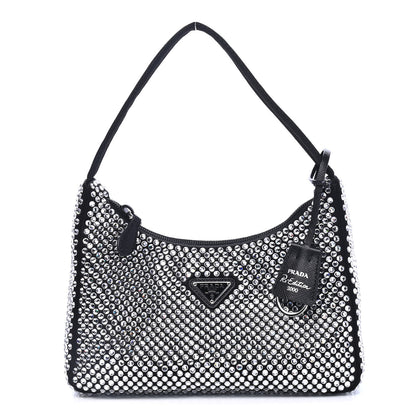 Prada Satin Crystal Mini Re-Edition 2000 Bag Cristal 1 of 4