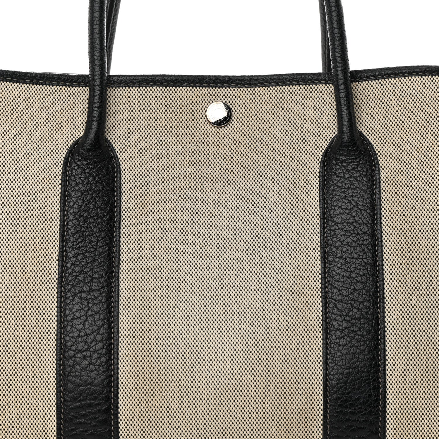 Hermes Buffle Skipper Toile Bolduc Garden Party 36 MM Tote Marron Fonce 7 of 16