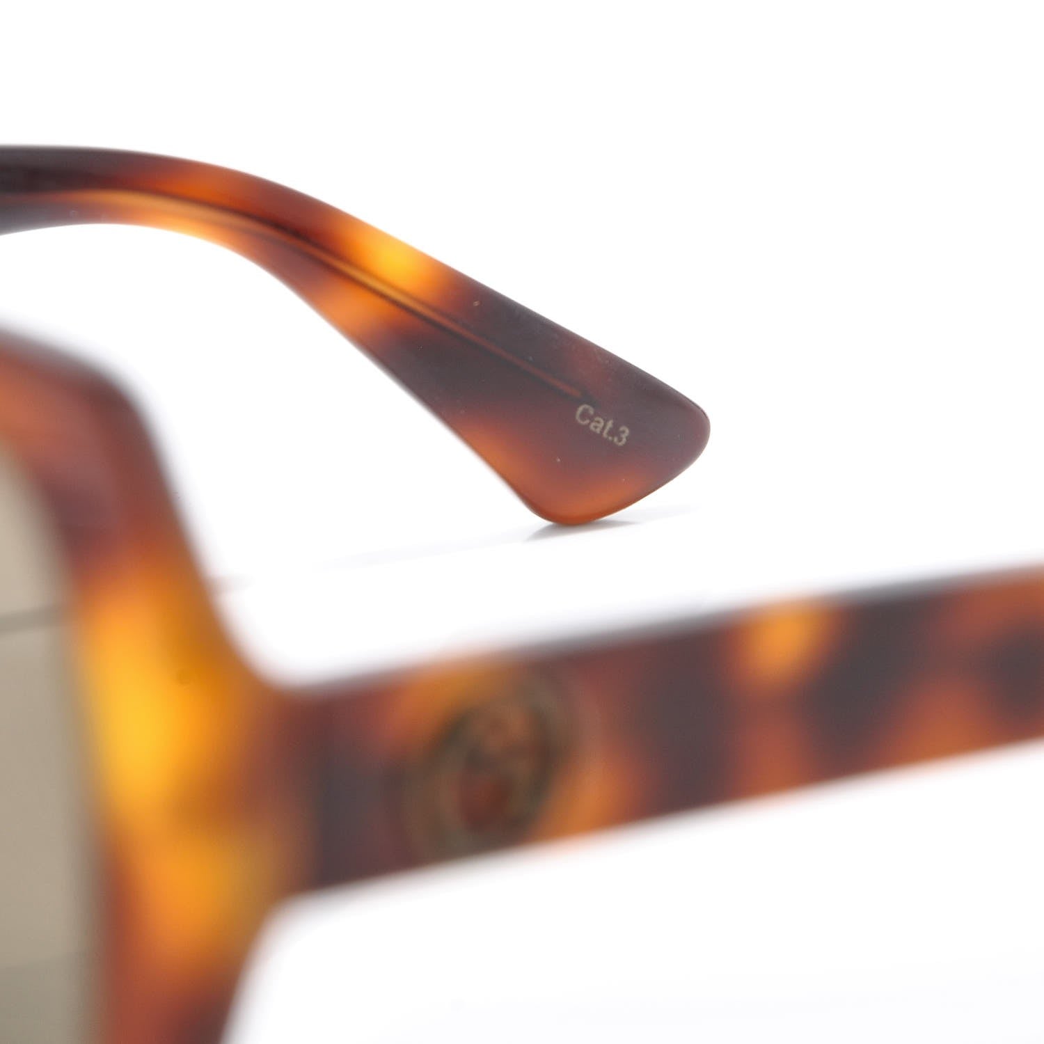 Gucci Acetate Square GG 0096SA Sunglasses Havana 8 of 9