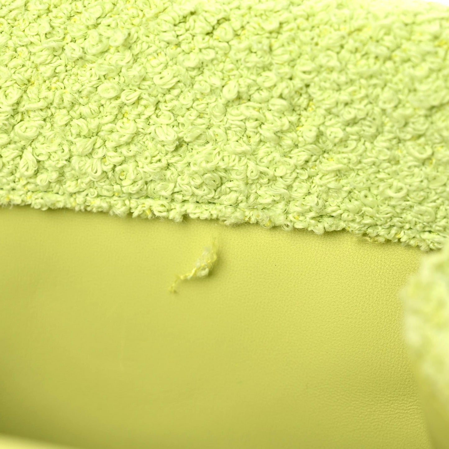 Boucle Clip Bag Seagrass