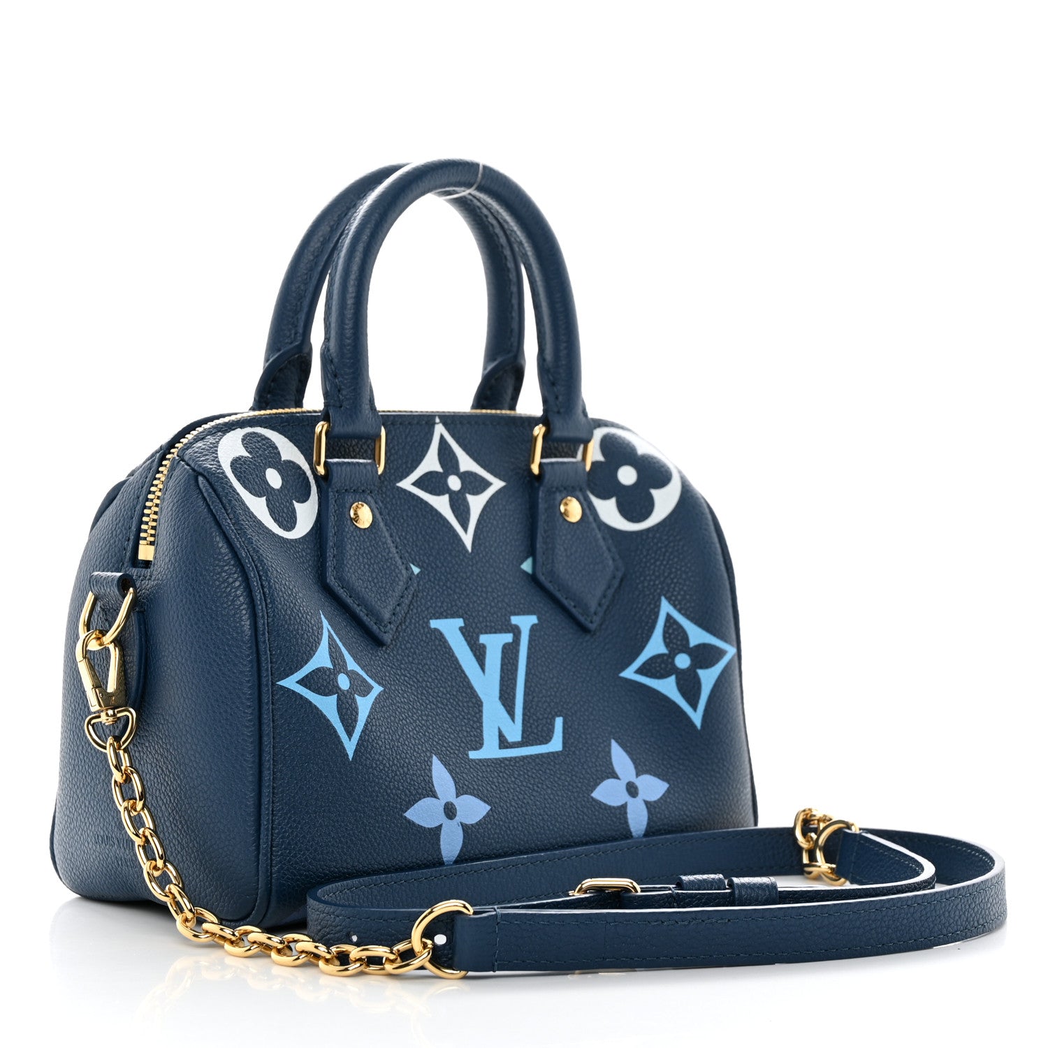 Louis Vuitton Empreinte Monogram Giant Speedy Bandouliere 20 Degrade Blue 3 of 10