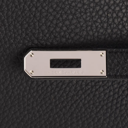 Hermes Taurillon Clemence Jypsiere 28 Black 18 of 19