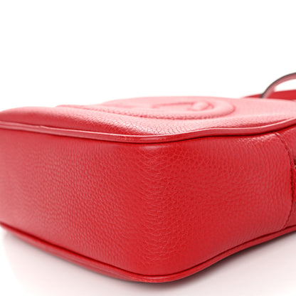 Gucci Pebbled Calfskin Small Soho Disco Bag Tabasco Red 10 of 11