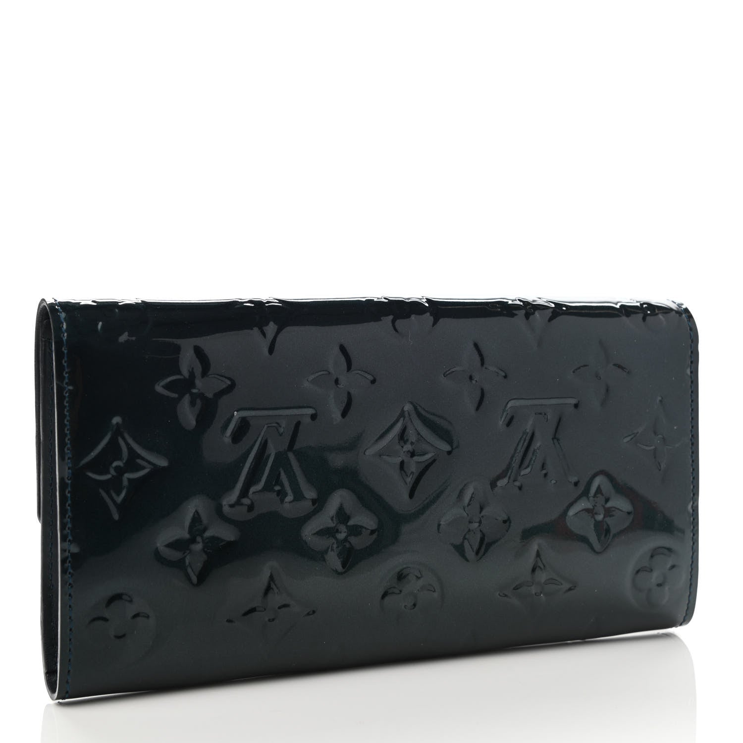 Louis Vuitton Vernis Sarah Wallet Blue Nuit 3 of 8