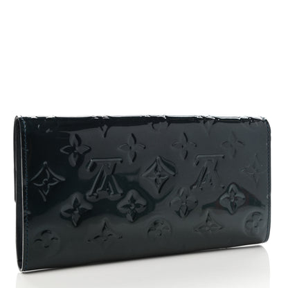 Louis Vuitton Vernis Sarah Wallet Blue Nuit 3 of 8