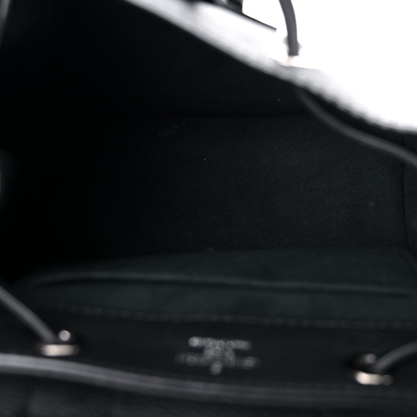 Calfskin Lockme Mini Backpack Black