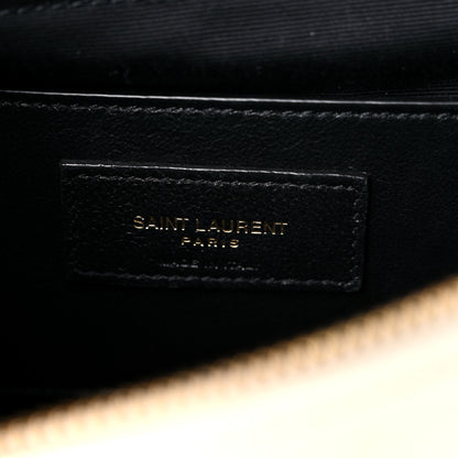 Saint Laurent Grain de Poudre Quilted 80's Vanity Bag Crema Soft 6 of 14