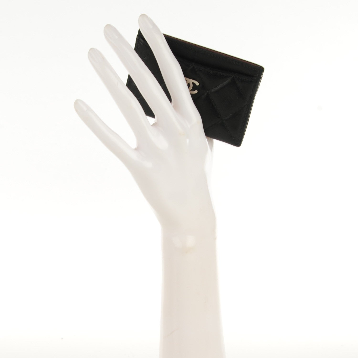 Chanel Lambskin Quilted Card Holder Black 2 of 8